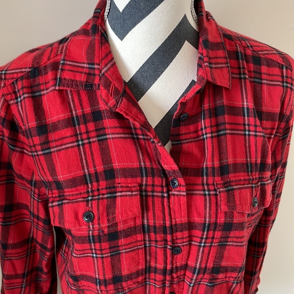 J. Crew Flannel Button Down Shirt - Picture 2 of 7